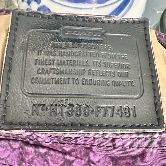 Coach Purple Crossbody Bag - Picture 6 of 8